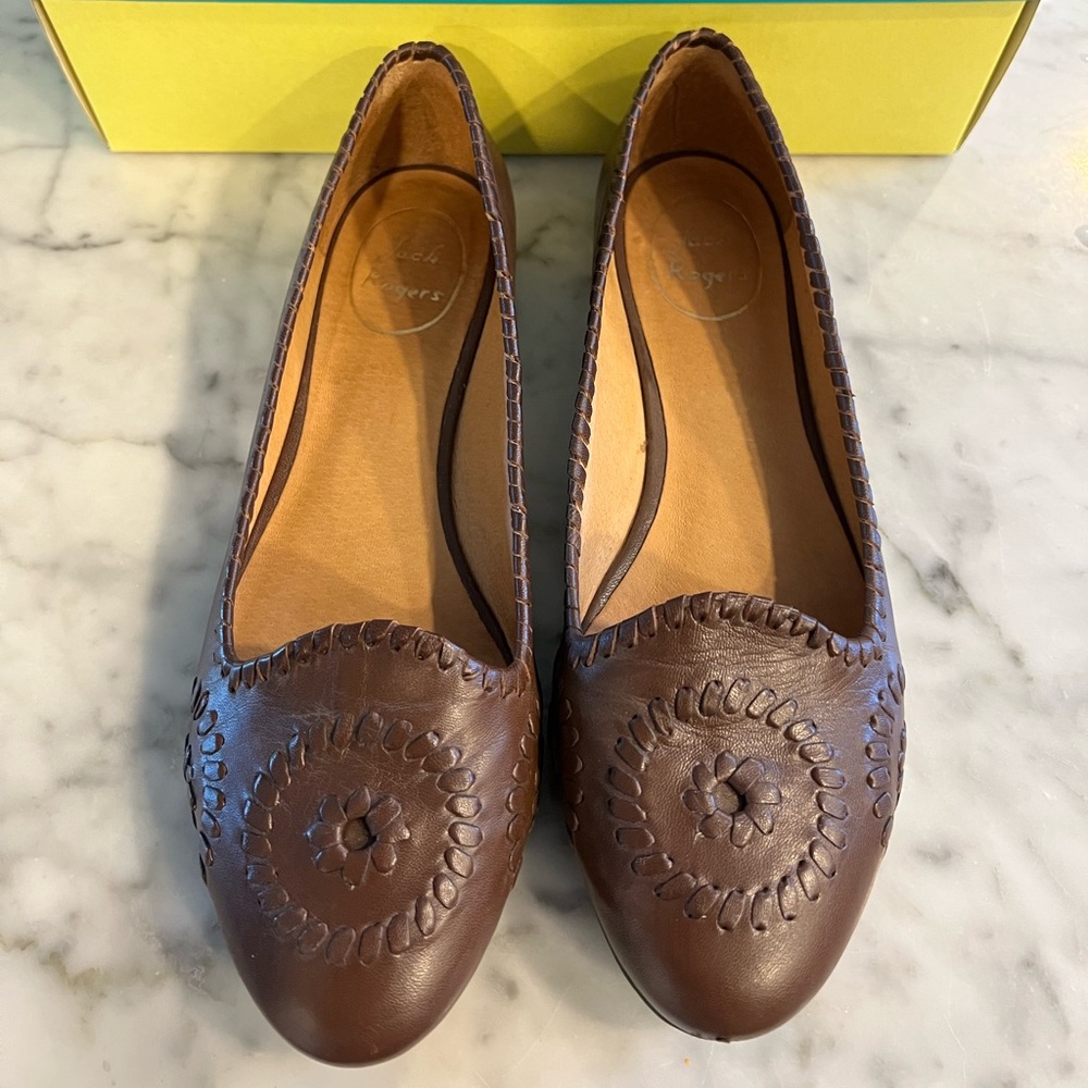 Jack Rogers Waverley flats in Chestnut Brown Women’s size 7.5